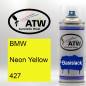 Preview: BMW, Neon Yellow, 427: 400ml Sprühdose, von ATW Autoteile West.